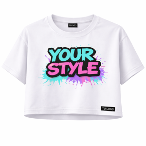 Camiseta Crop Mujer Custom