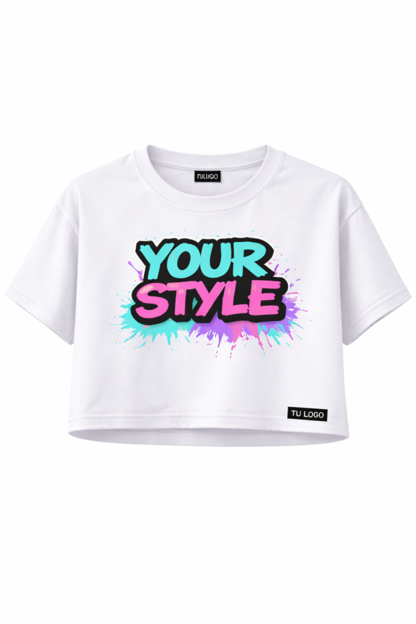 Camiseta Crop Mujer Custom
