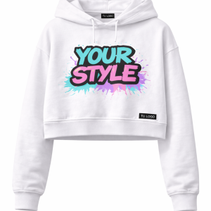 Sudadera Crop Mujer